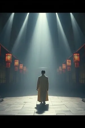 《山雨欲来》乌云压顶的山村屋檐竖版封面