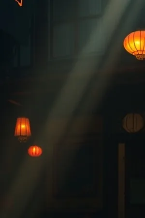 《午夜采样》录音师举着话筒收录城市夜声的竖版封面