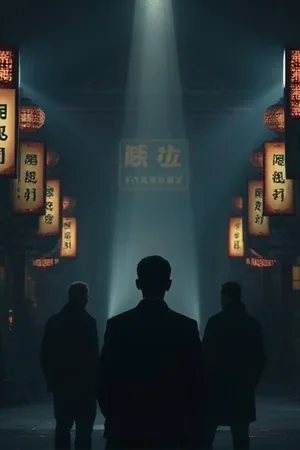 《长夜灯下》深夜台灯与翻开的笔记本竖版封面